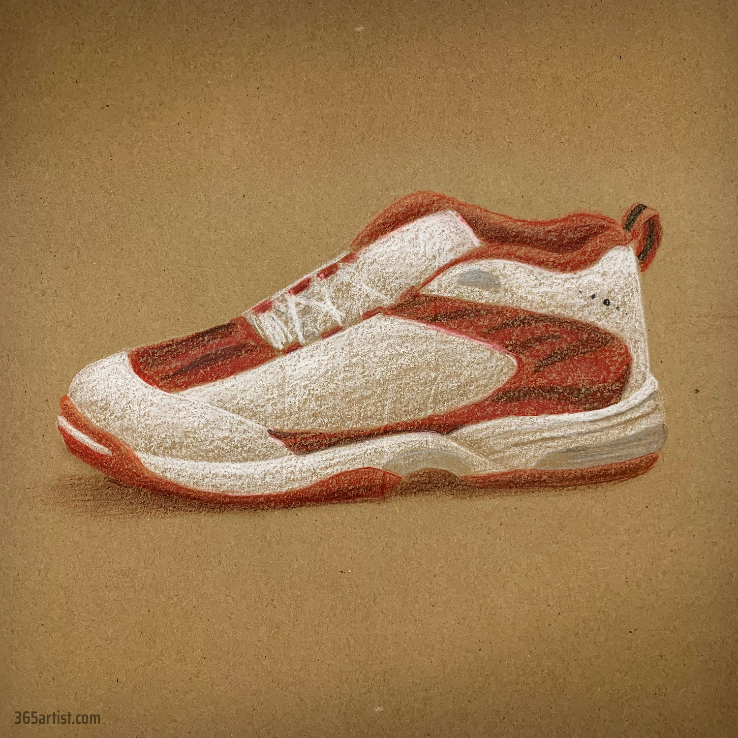 colored pencil drawing of a show