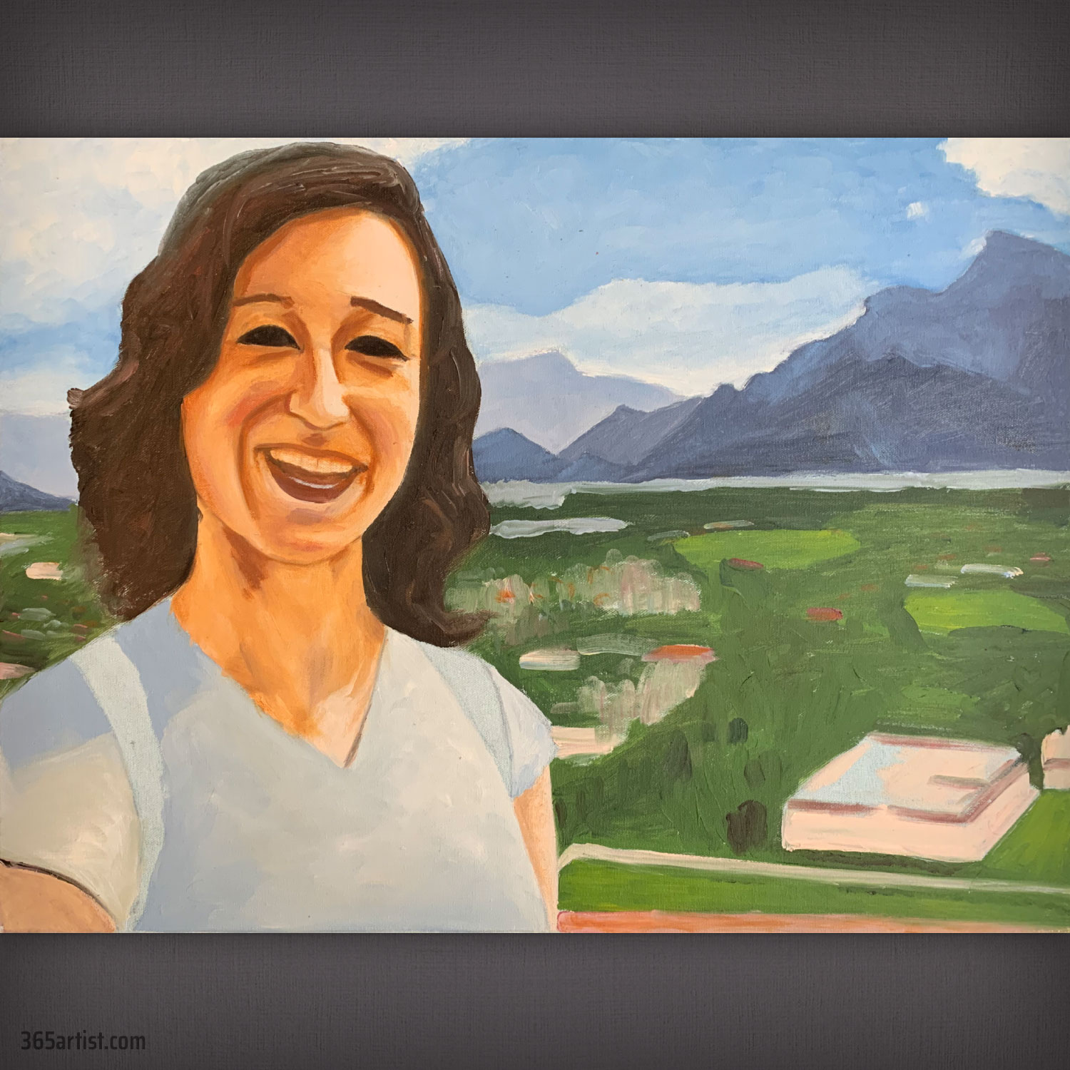 painting of german landscape