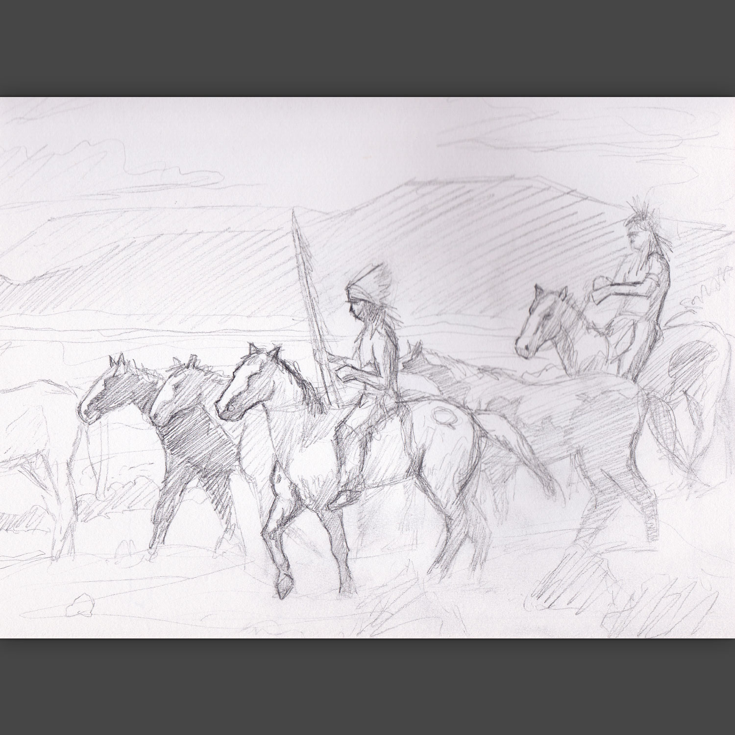 native americans on horses