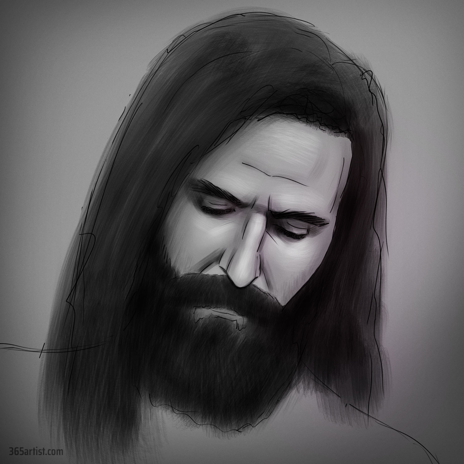 sad Jesus