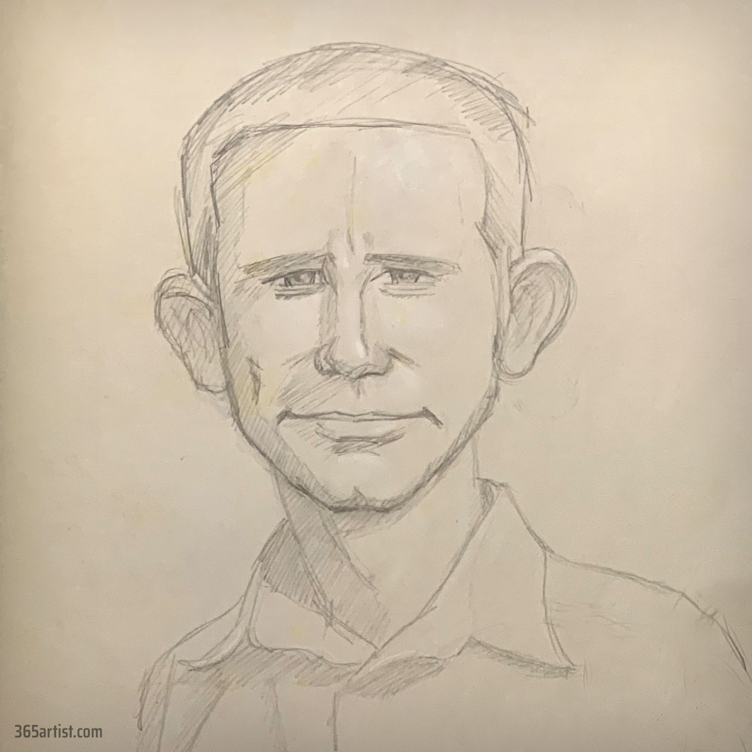 caricature pencil drawing