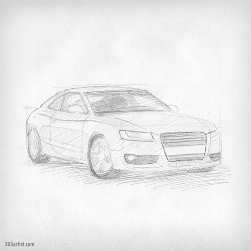 car drawing