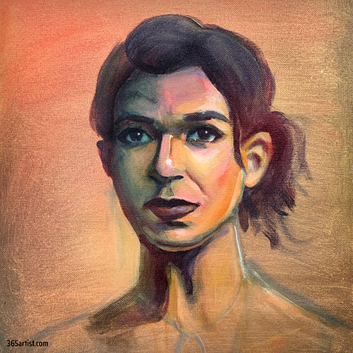 colorful portrait painting