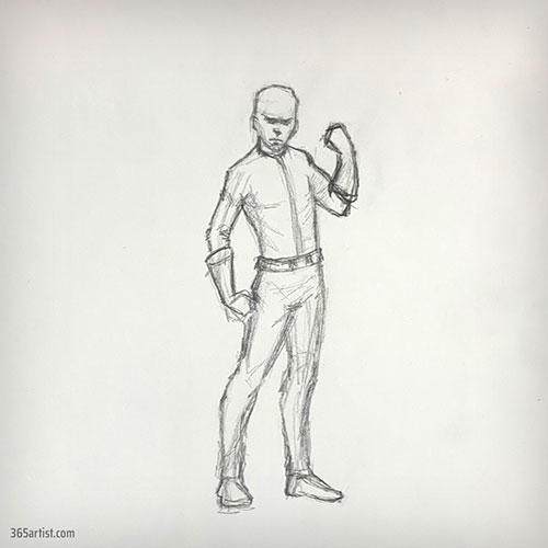 comic book character drawing