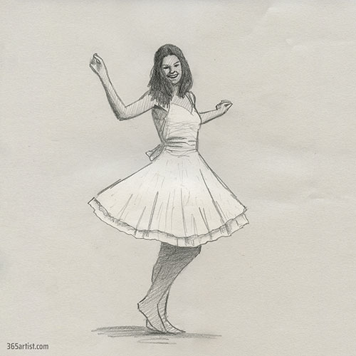 dancer drawing