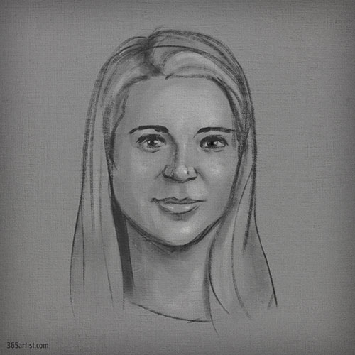 digital portrait painting ketch