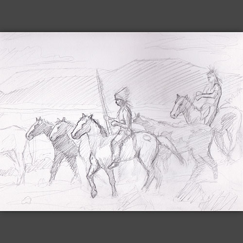 native americans on horses