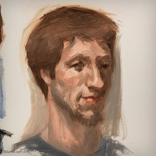 oil painting self portrait