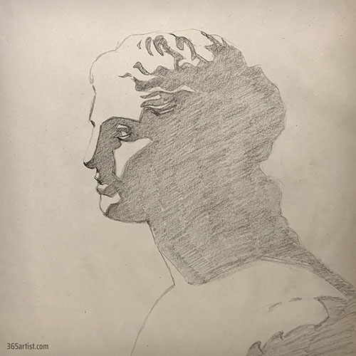 shadow study drawing