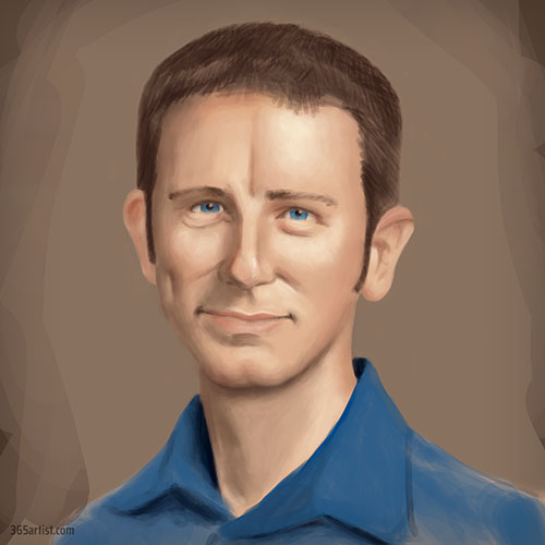 digital portrait painting